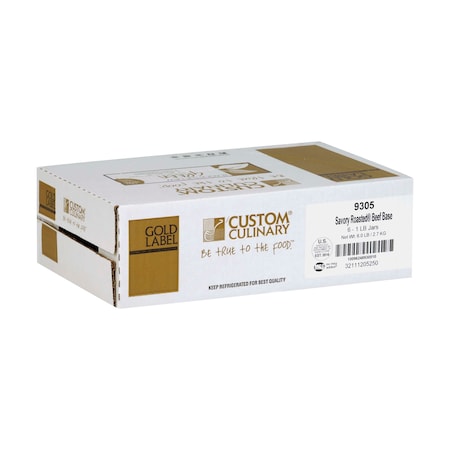 Gold Label Gold Label No MSG Added Savory Roasted Beef Base Paste 1lbs Tub, PK6 93051EGLD